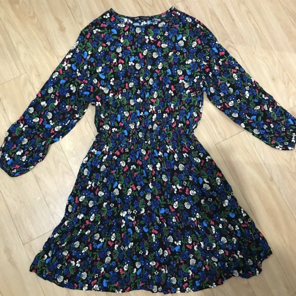 NWT Zara Long Sleeved Romper Dress Sz M
